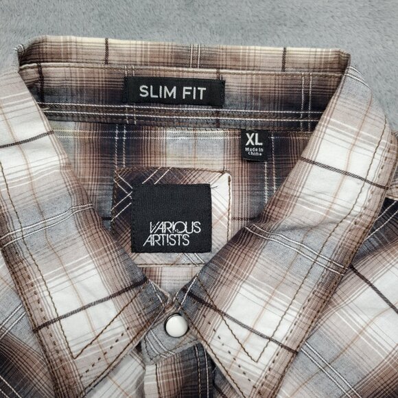 Duluth Long Sleeve Button Down Plaid Shirt 1 Pocket Blue Teal Pink Men Sz XLT E - Picture 3 of 11